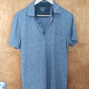 Banana Republic, short sleeve polo shirt, extra small, gray, quick dry
